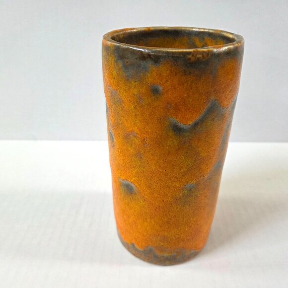 Vintage Royal Haeger Pottery Cylinder Vase Orange Peel Mid Century MCM - Picture 5 of 12
